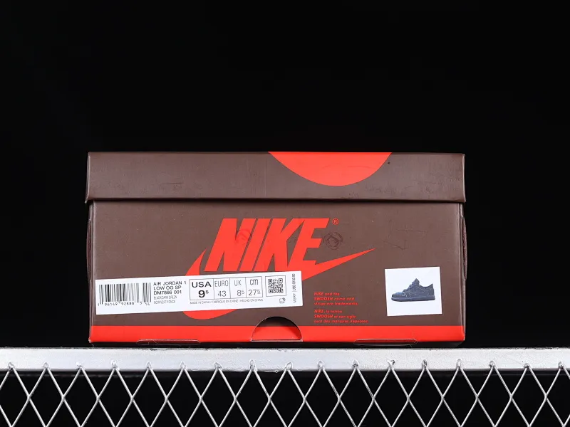 All categories Air Jordan Jordan series basketball shoes Air Jordan 1 Low Travis Scott x Air Jordan 1 Low OG "Triple Black" AJ1 Joe 1 Black Warrior Undercut DM7866-001
